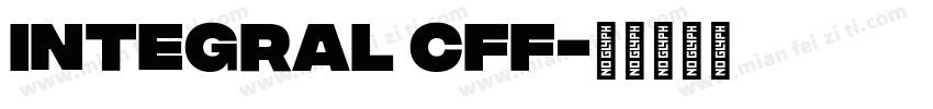 Integral CFF字体转换